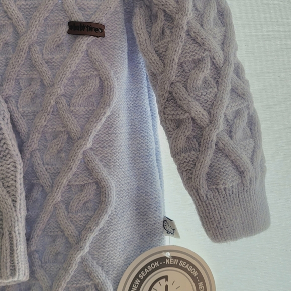 Baby Time Knitting Collection Other - Baby boy light blue onesie with matching hat, brand new, never worn 6 months